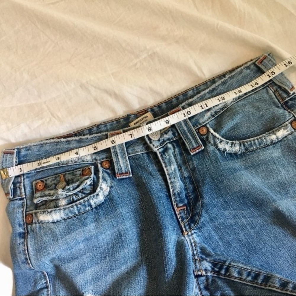 True Religion Y2k Jeans Destroyed Joey Flared Boo… - image 4
